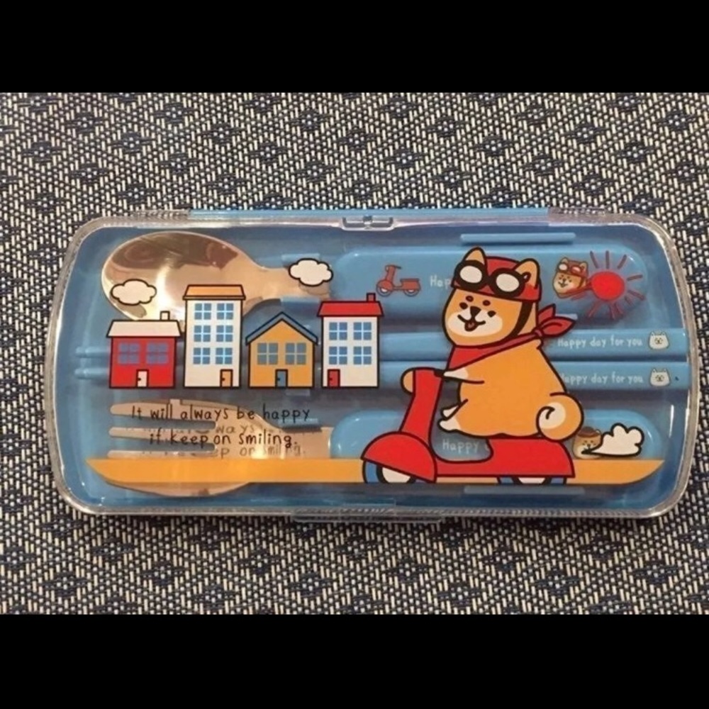 Dog Toddler’s Utensil Set